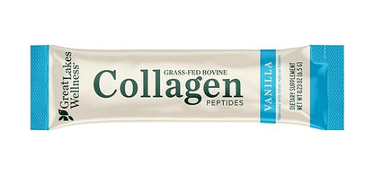 Great Lakes Wellness Collagen Peptides Powder for Skin, Hair, Nails, Joints & Digestion - Variety Flavors - Quick Dissolve Hydrolyzed, Non-GMO, Kosher - 20 Sticks