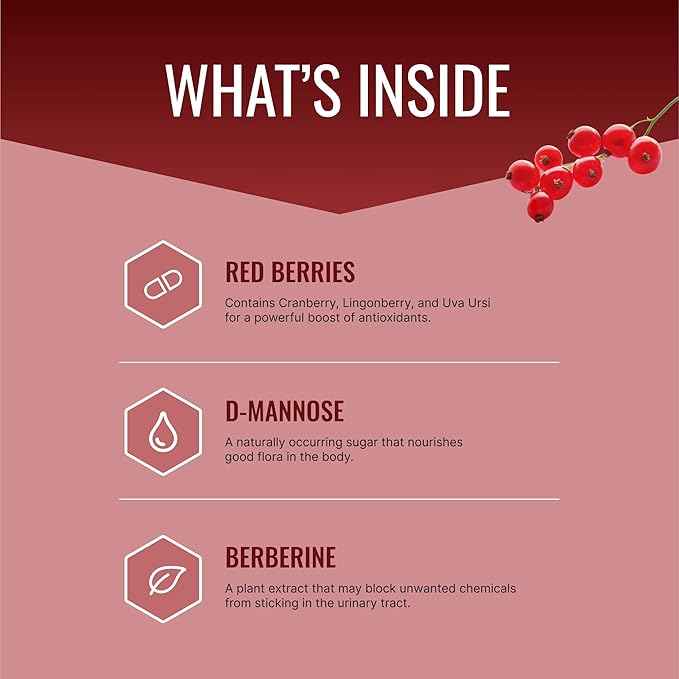 Approved Science® Uritrac™ - UTI Support - Cranberry, D-Mannose, Lingonberry - Vegan Friendly - 60 Capsules per Bottle - Pack of 3