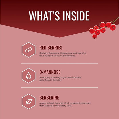 Approved Science® Uritrac™ - UTI Support - Cranberry, D-Mannose, Lingonberry - Vegan Friendly - 60 Capsules per Bottle - Pack of 4