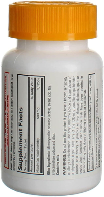 RUGBY LABORATORIES Niacinamide 500 Milligrams 100 Tabs
