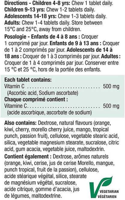 Jamieson Vitamin C Mixed Fruit 500mg 120 Tablets