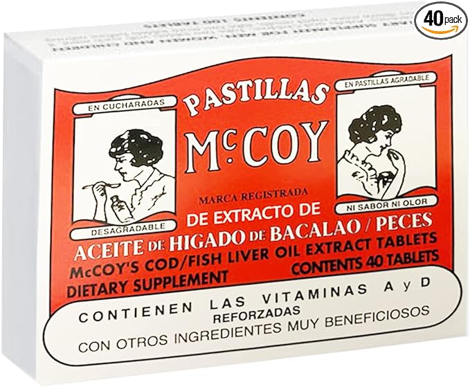 Mccoy Cod/Fish Liver Oil Extract Tablets 40