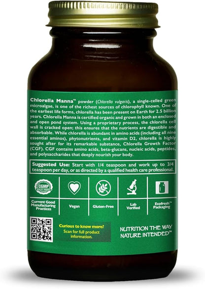 HealthForce SuperFoods Chlorella Manna - Powder - 100 Grams