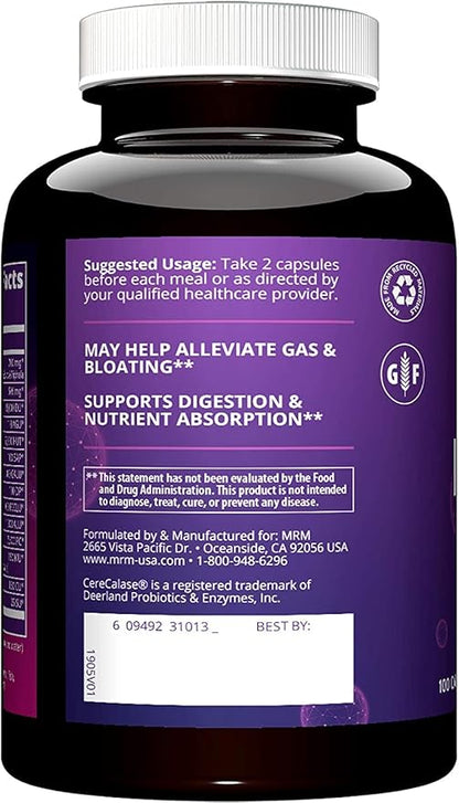MRM Nutrition Digest-All ® | Digestive Enzymes | Improved Digestion and Absorption | Lactase + Amylase + Lipase| May Help with Bloating and Gas| 100% Vegetarian | Gluten-Free | 50 Servings