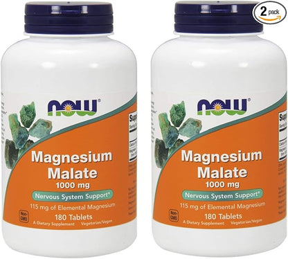 Magnesium Malate 1000Mg 180 tabs (Pack of 2)