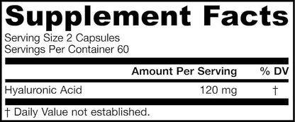 Jarrow Formulas Hyaluronic Acid Naturally Derived as a Dietary Supplement (120 Veggie Caps) Pack of 2…