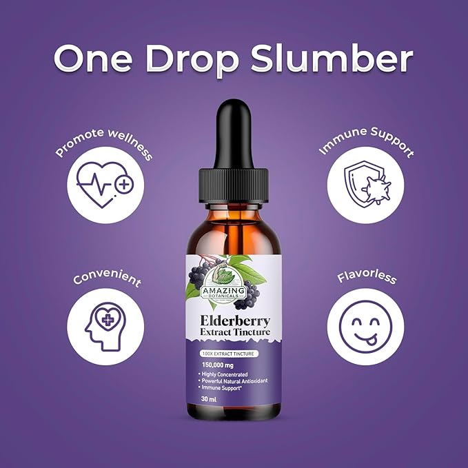 Elderberry Extract 15,000mg Strength Tincture - Organic Immune Support & Wellness Supplement | Elderberry Syrup Organic | 30ml/1oz