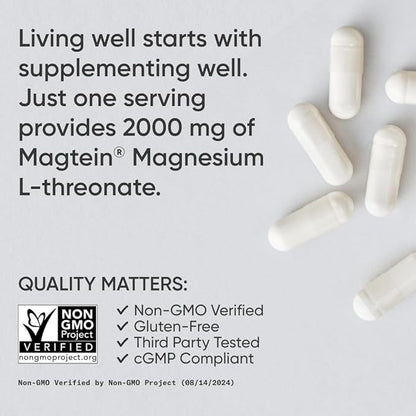 Sports Research Triple Strength Omega 3 Fish Oil EPA & DHA Fatty Acids from Wild Alaskan Pollock & Magtein Magnesium L-Threonate Supports Memory, Focus, Sleep & Mood Brain Health Pack