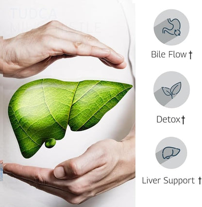 TUDCA Milk Thistle 1250mg - Tudca 1000mg, Tudca Bile Salts, Liver Support, Gallbladder Supplements *USA Made and Tested*, Tudca Supplement, Bile Salts Supplement - 90 Capsules 45 Servings