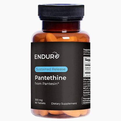 Pantethine from Pantesin, 300mg Sustained Release, 90 Tablets, Endurance Products Company