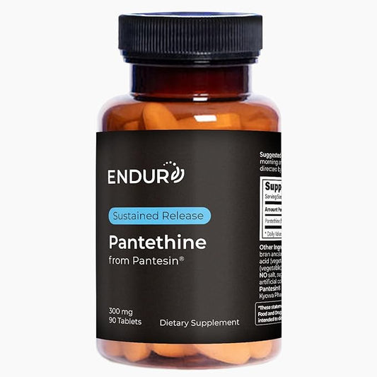 Pantethine from Pantesin, 300mg Sustained Release, 90 Tablets, Endurance Products Company