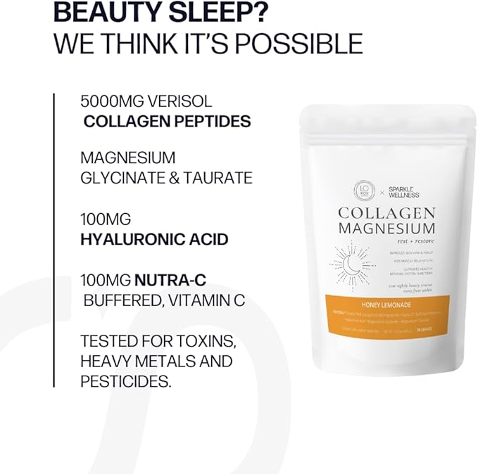 Collagen Magnesium Rest + Restore (Honey Lemonade) [30-Serves] and Osteo Boost (Mixed Berry) [30-Serves | Magnesium, VERISOL & FORTIBONE Bioactive Collagen Peptides