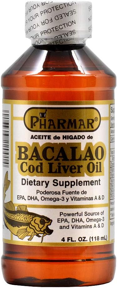 Aceite De Higado De Bacalao Cod Liver Oil (4 Ounce)