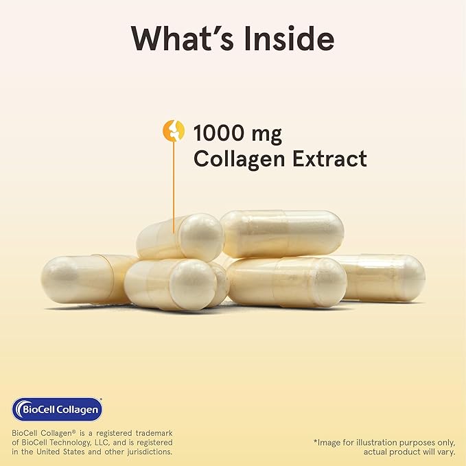 Jarrow Formulas Type II Collagen Complex 1000 mg Supplements, Supports Skin and Joint Health, 60 Capsules, 30 Day Supply(Pack of 12)