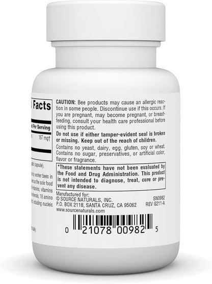 Source Naturals Royal Jelly - 500 mg - 60 Capsules