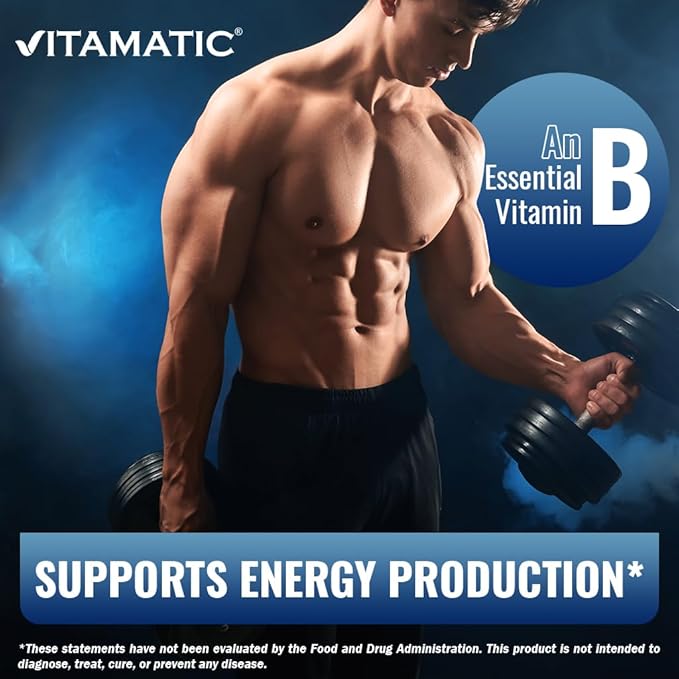 Vitamatic Vitamin B6 (Pyridoxine HCl) 100mg – 250 Vegetarian Tablets Promotes Energy Production, Boosts Metabolism & Supports Immune Health*