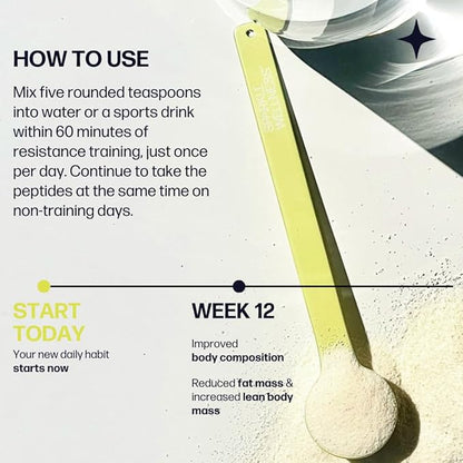 Muscle Boost (Orange) [30-Serves] | Collagen Supplement Powder with Hydrolyzed BODYBALANCE Collagen Peptides & Buffered Vitamin C | Improves Body Composition