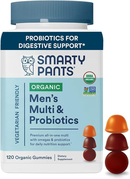 SMARTYPANTS Organic Men's Multivitamin & Probiotics, 120 CT
