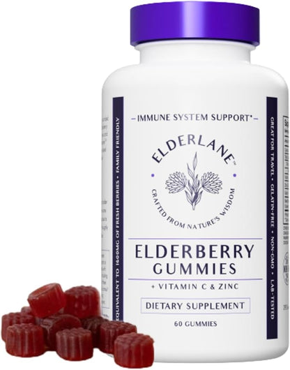 Elderberry Syrup and Elderberry Gummies - Formerly RD Naturals - Immune Support Supplement for Adults and Kids - 16.9 Oz Syrup and 60ct Gummies