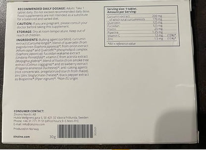 ZinoGene+ - Deep Cleanse Supplement with Fucoidans, Polyphenols, Vitamin C & Zinc - Supports Revitalized Health - 30 Tablets