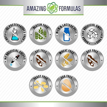 Amazing Formulas Alpha Lipoic Acid | 200 Mg Supplement | 120 Capsules | Non-GMO | Gluten-Free | Made in USA (2 Pack)