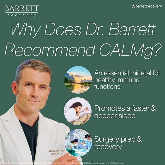 CALMg Magnesium Supplement for Enhanced Sleep & Relaxation. Ultimate Sleep aid with Seven Types of Magnesium for Wellness & Recovery Support. Ideal for Post-Surgery Comfort and Sleep Enhancing.