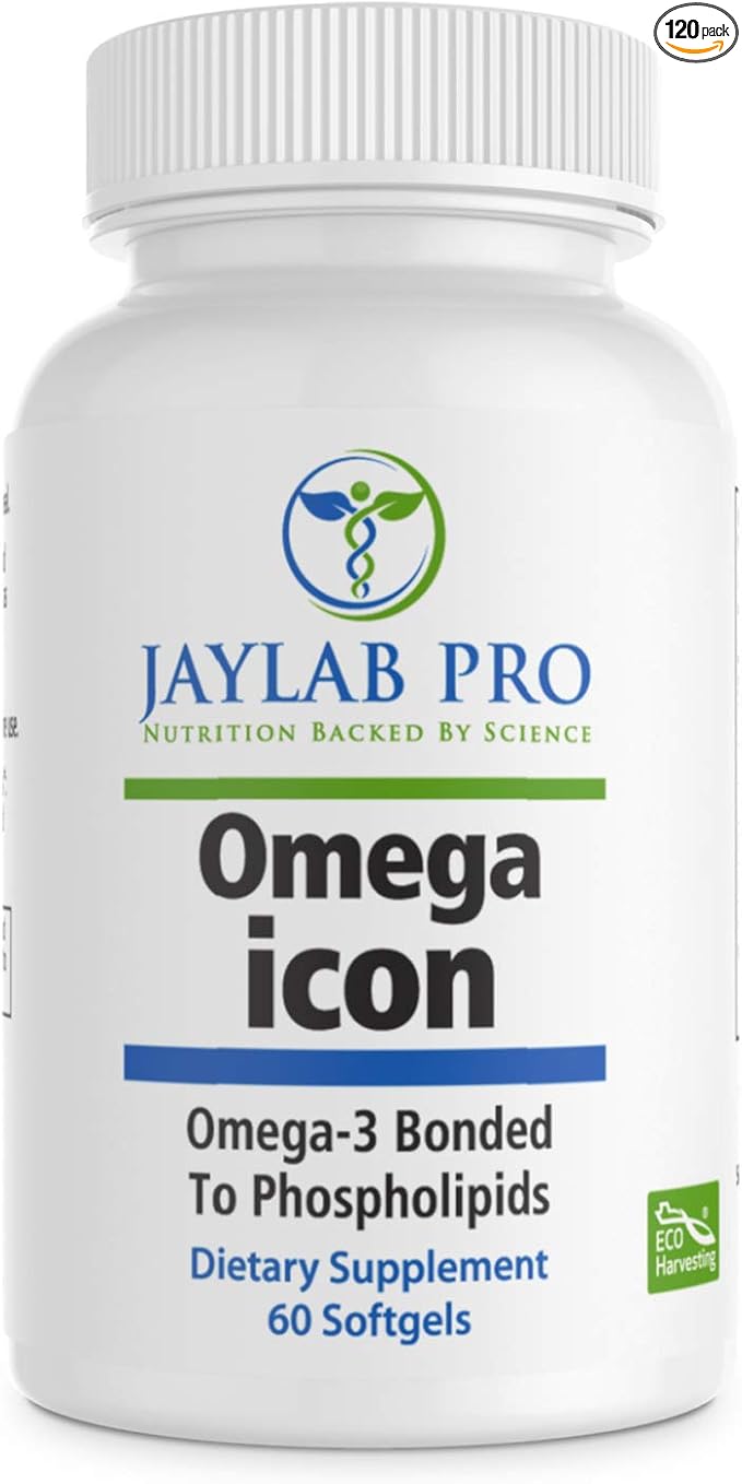 Omega Icon Antarctic Superba Boost Krill Oil Supplement– Phospholipid Bound Omega-3 Supplements, Astaxanthin, Supports Heart Health, 1000mg-100% Traceable from Sea to Shelf