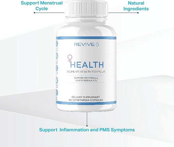 Revive MD Hormone Balance for Women - Hormone Support with Myo-Inositol, Chaste Berry, DIM, Vitamin C & E and Evening Primrose Oil - Women's Health Supplements for Hormonal Balancing - 180 Capsules