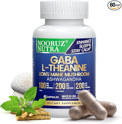 Lions Mane Mushroom Supplement Modern Mushrooms Capsules, Mushroom Supplement with Lions Mane, L-Theanine, & Ashwagandha Extract to Support Energy, Focus, Immunity, & Digestion - 60 Caps
