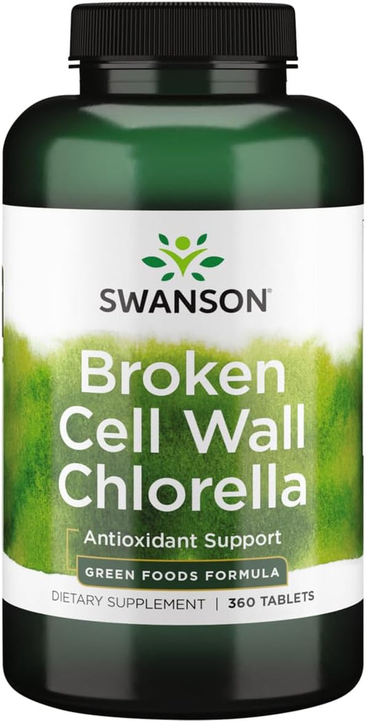 Swanson Broken Cell Wall Chlorella 500 Milligrams 360 Tabs