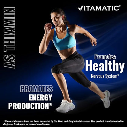 Vitamatic Vitamin B1 (Thiamine) 500mg – 3 Pack (360 Capsules Total)