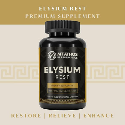 Elysium Rest | Supports Mental and Physical Rejuvenation, Calmness, and Tranquility | 30 Servings - 120 Capsules