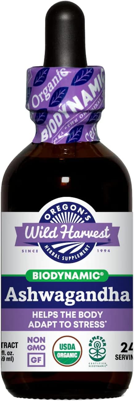 Oregon's Wild Harvest Ashwagandha, biodynamic 2oz, 2 Fl Oz