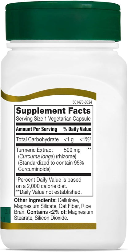 21st Century Curcumin 95 Herbal Supplements, 45 Count (22757)