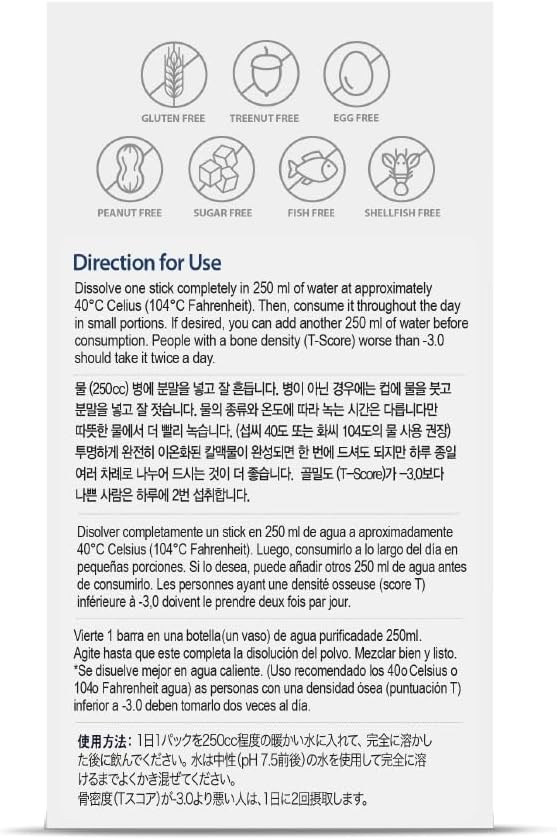 Dr. G's Amazing Ionized Cal Mag 2,860mg (Premium) - Bone Strength and Bone Health Supplement with Ionized Calcium & Magnesium Powder Stick Packs - 30 Sticks x 1 Pack (30 Count)