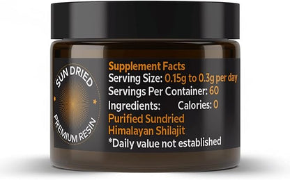 NutroTonic® Authentic Himalayan SHILAJIT® | 60 Days Sun Dried Organic Most Potent Premium Resin | Lab Tested for Safety | Natural Source of Fulvic Acid +86% & Humic Acid +10%