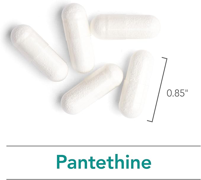 Nutricology Pantethine Supplement - Vitamin B5, Pantothenic Acid, Metabolism Support, Liver Support, Cardiovascular Supplement, Coenzyme A, 660mg Vegetarian Capsules - 60 Count