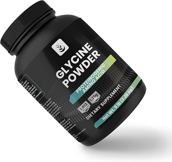 PURE ORIGINAL INGREDIENTS Glycine Powder, 5 lb, No Magnesium or Rice Fillers, Lab Verified