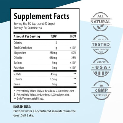 Waiora Essential Trace Minerals | Help Replenish Lost/Depleted Mineral | 60+ Ionic Trace Minerals | Support Body’s Vital Functions, pH Balance | Plus Electrolytes for Hydration (4 Bott /192 serv)