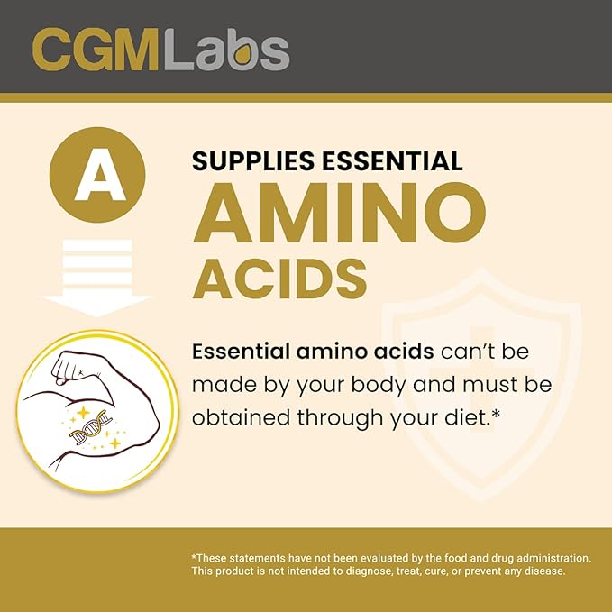 CGM Labs - Once A Day Albumin Complex - Whey Protein, Royal Jelly, Essential Amino Acids - 200 Chewable Tablets