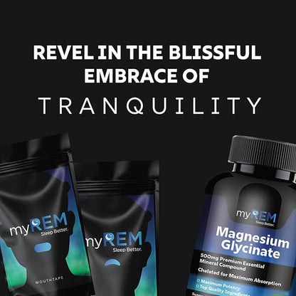 Magnesium Glycinate, 500mg Premium Essential Mineral Compound, Chelated for Maxium Absorbtion, Supports Bone, Muscle, Nerve, and Heart Health (60 Servings)