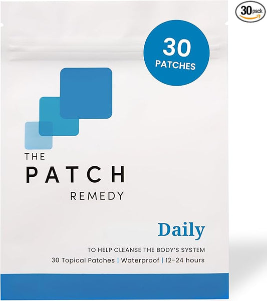 Daily Glutathione & NAC Patch - 30 Topical Patches with Glutathione Plus | Antioxidants and N-Acetyl-Cysteine, Waterproof Transdermal Cleanse Patch for Adults & Kids
