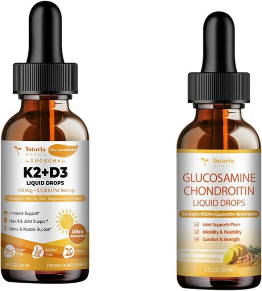 Liquid Vitamin D3 K2 + Glucosamine Chondroitin MSM