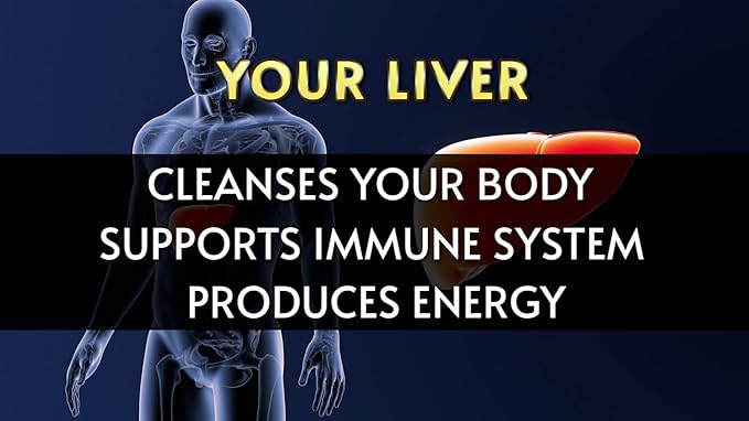 LIVERITE Liver Aid with Milk Thistle 60 Capsules, Liver Support, Liver Cleanse, Liver Care, Liver Function, Energy