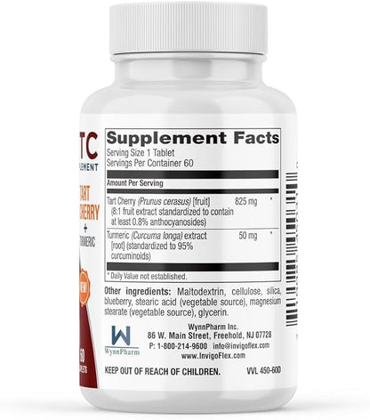 INVIGOFLEX TC - Tart Cherry and Tumeric (60 caplets)