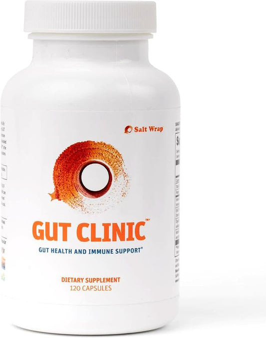 SaltWrap Gut Clinic Postbiotics - Gut Health, Complete Gut Repair, Barrier & Immune Support - Helps Bloating, Gas & Indigestion - 90 Capsules