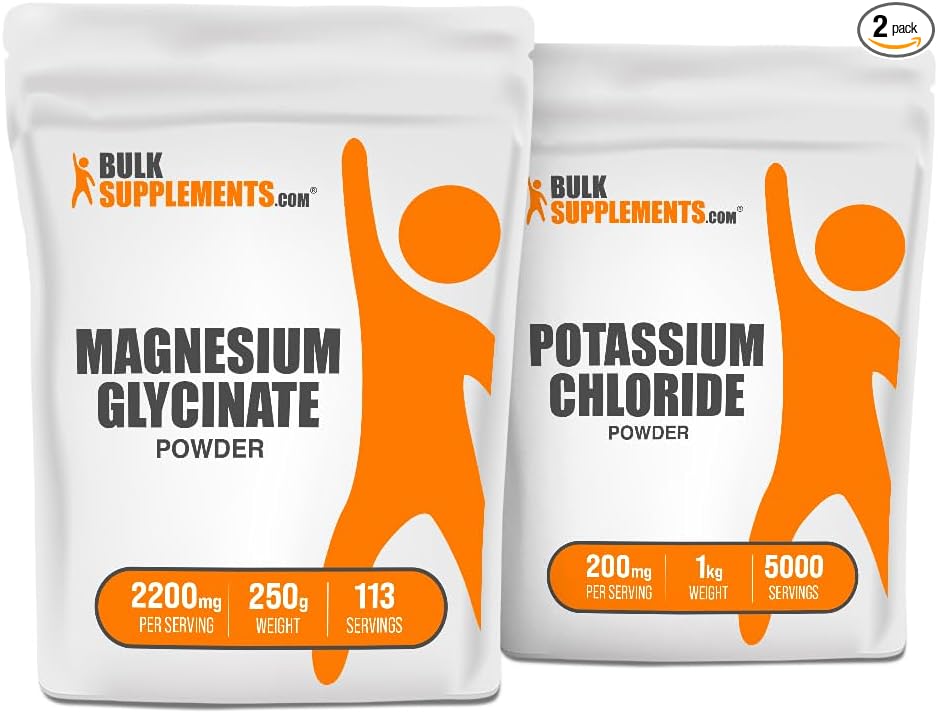 Magnesium Glycinate 250g + Potassium Chloride 1kg Bundle