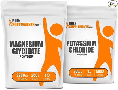Magnesium Glycinate 250g + Potassium Chloride 1kg Bundle