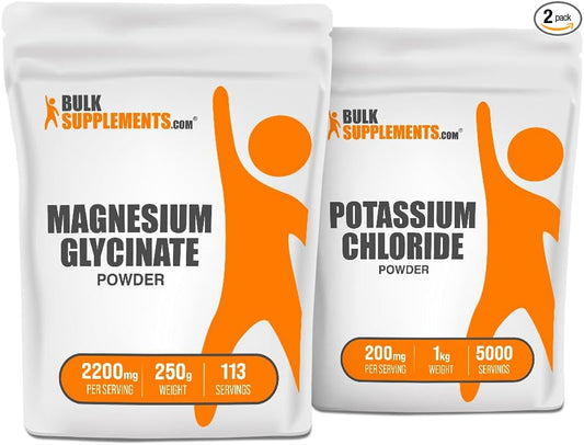 Magnesium Glycinate 250g + Potassium Chloride 1kg Bundle