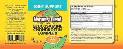 Nature's Blend Glucosamine Chondroitin Complex Tablets, 60 Tabs